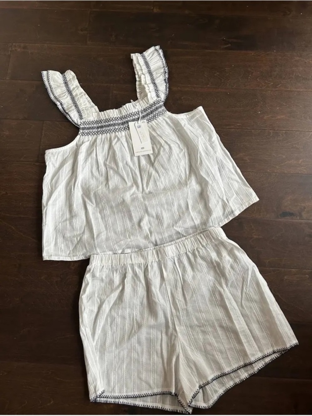 Caroline Constas Embroidered Pajama Set - Picture 3 of 3